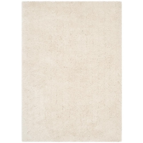 SAFAVIEH Venice Shag Pearl 5 ft. x 8 ft. Solid Area Rug
