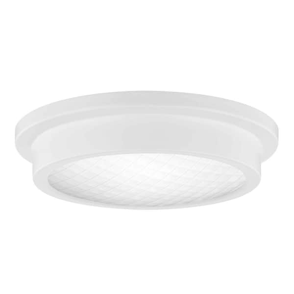 Edvivi 14 in. Light Matte White 25-Watt Adjustable CCT Integrated LED Flush Mount