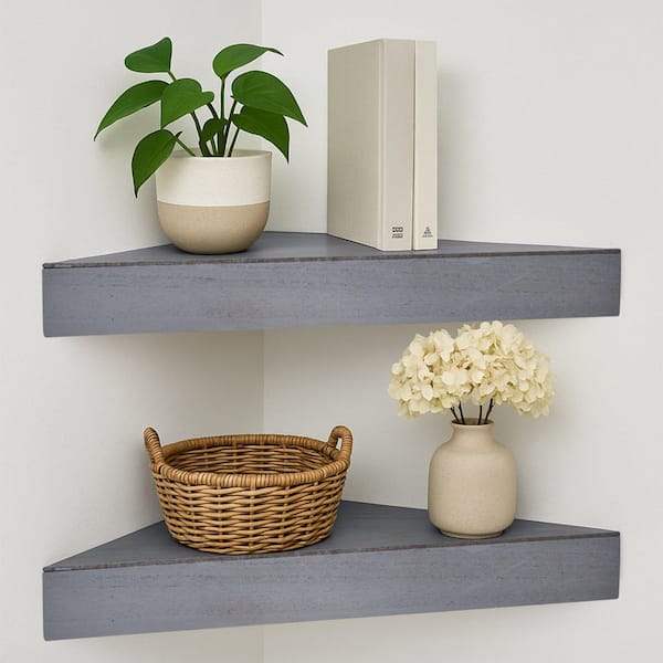 アメリカ製 飾り棚 American Art Decor American Art Decor 16.5 in. W x 8 in. D Grey