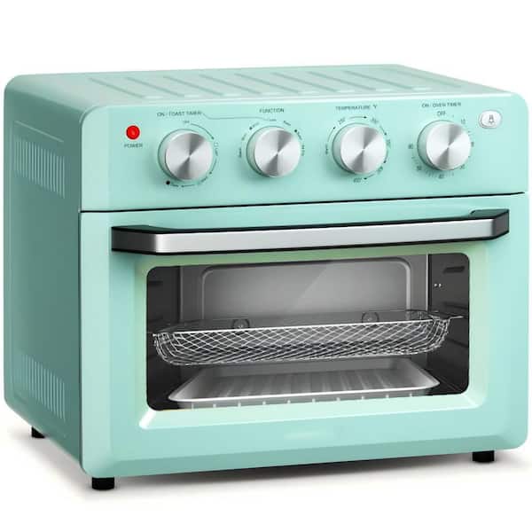 Multifunction 19 qt. Green Air Fryer Toaster Oven with 5-Accessories