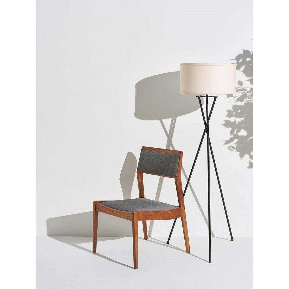 Siri-Enabled Black Tripod LED Floor Lamp for Kids' Nursery