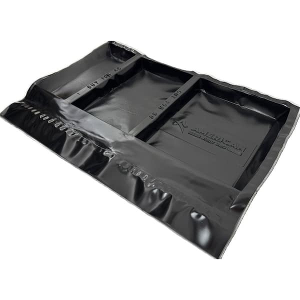 60 in. x 36 in. LDPE Plastic Shower Base Protector with Foam Bottom-Adjustable and Reuseable; Fits 9 Sizes of Shower Pan