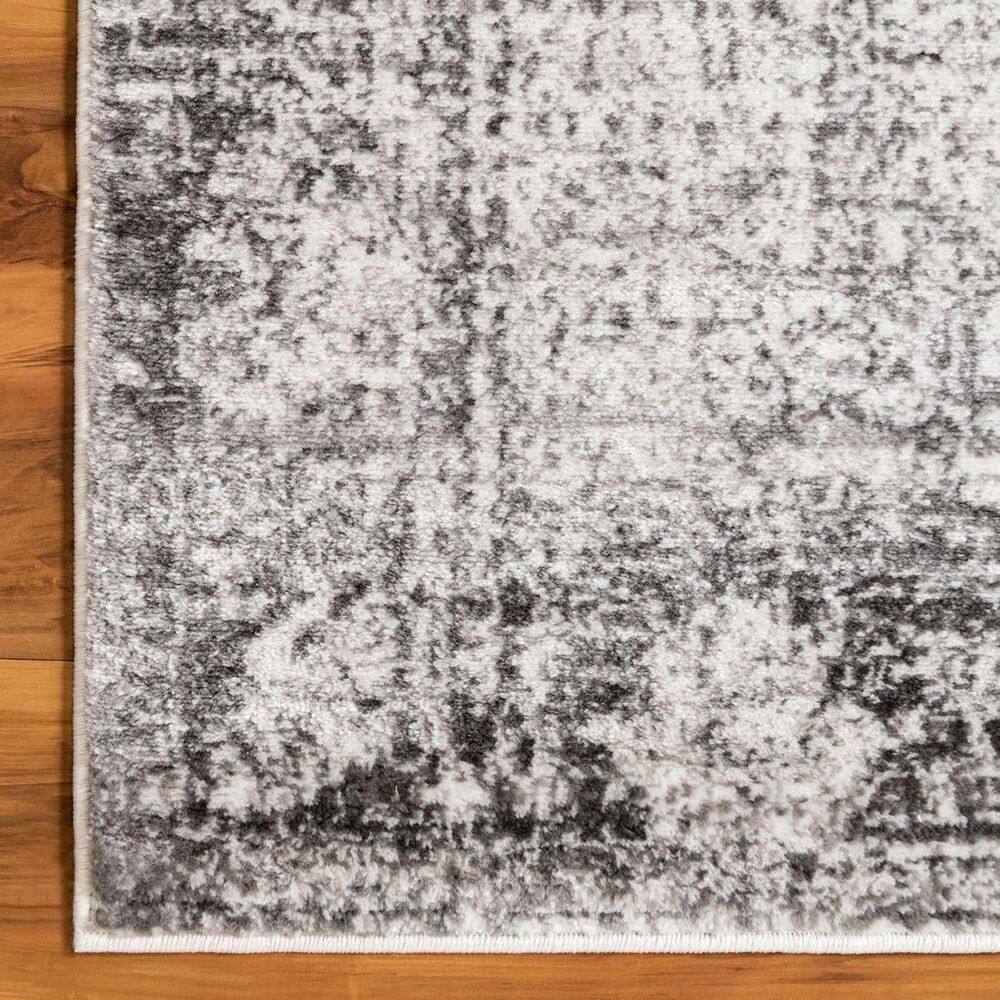 Casino Sofia Chic Gray Rectangular Indoor Rug - 8' x 10'