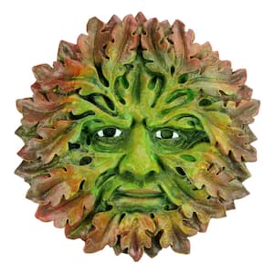 8.5 in. x 8.5 in. The Somerset Greenmen Outdoor Wall Sculpture