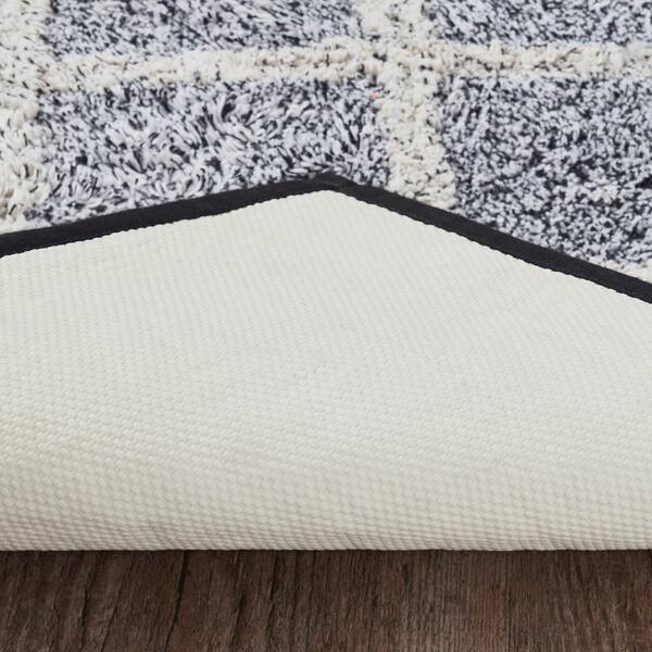 Better Homes & Gardens Cotton Ruffle Ogee 2-Piece Cotton Bath Rug Set, Soft Silver, Size: 17x24;20x30, Gray