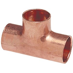 1 in. x 1 in. x 1/2 in. Copper Pressure All Cup Reducing Tee Fitting