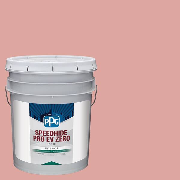 PPG Speedhide Pro EV Zero 5 gal. PPG1057-4 Coral Cove Flat Interior Paint