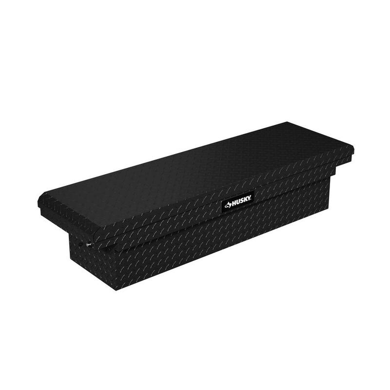 71.36 in. Matte Black Aluminum Full Size Crossbed Truck Tool Box