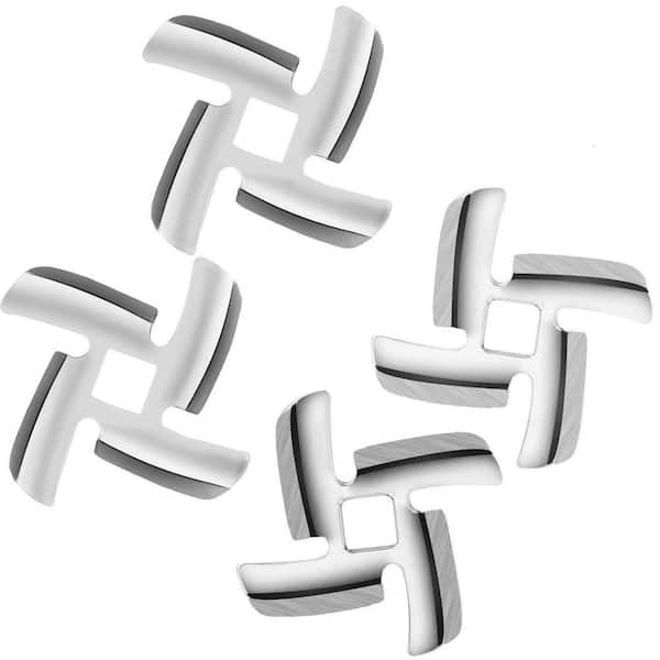 Meat Grinder Blade Replacement with Stainless Steel Knife Cutter for Size 5 Stand Mixers and Food Choppers