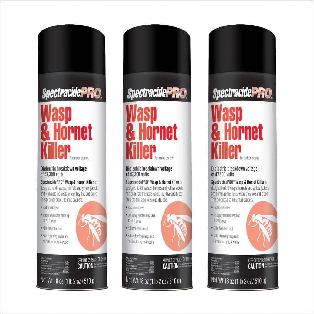 Spectracide Pro 18 oz. Wasp and Insect Killer Aerosol (3Pack