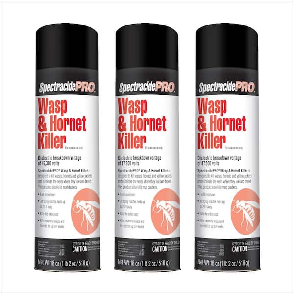 Spectracide Pro 18 oz. Wasp and Hornet Insect Killer Aerosol (3-Pack)