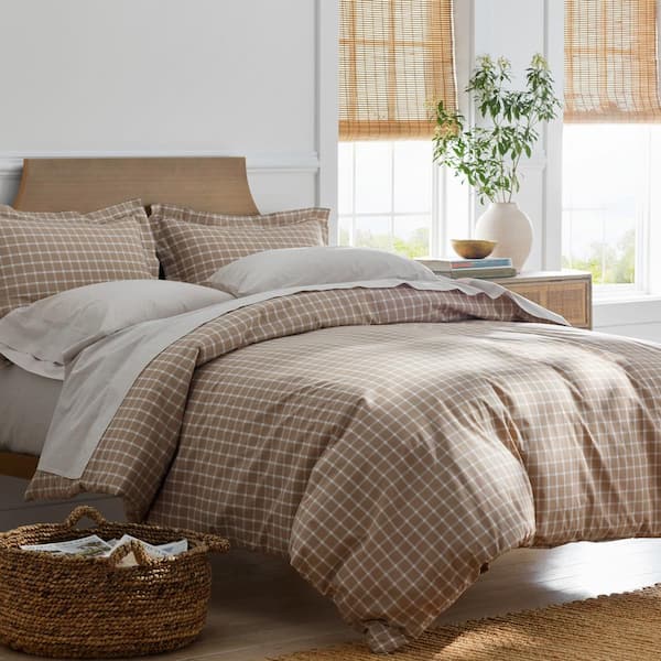Taupe duvet cover discount
