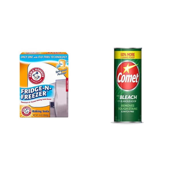 14 oz. Baking Soda Fridge-n-Freezer Odor Absorber and 21 oz. All Purpose Abrasive Powder Cleaner with Bleach, Pine