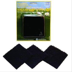 Replacement Carbon Filters for the ECO Kitchen Compost Collector (3-Pack)