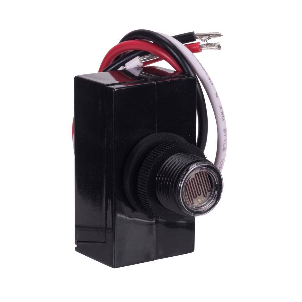 Black Polycarbonate Flush Mount Photocontrol
