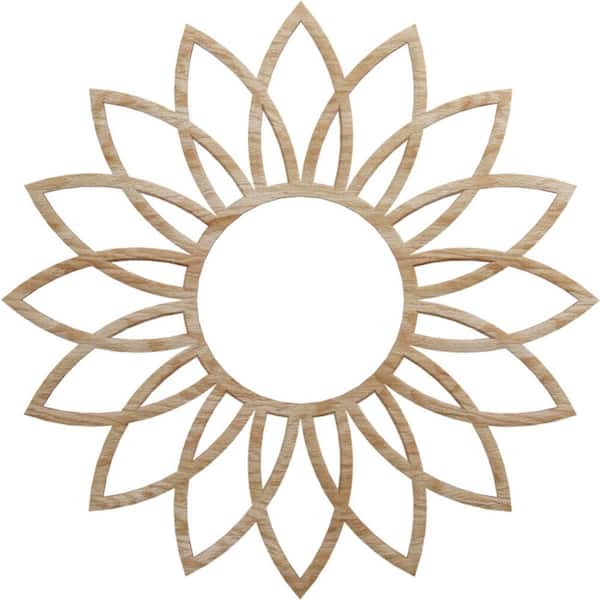 Ekena Millwork 0.375 in. x 6.25 in. x 18 in. Wood Medallion Moulding