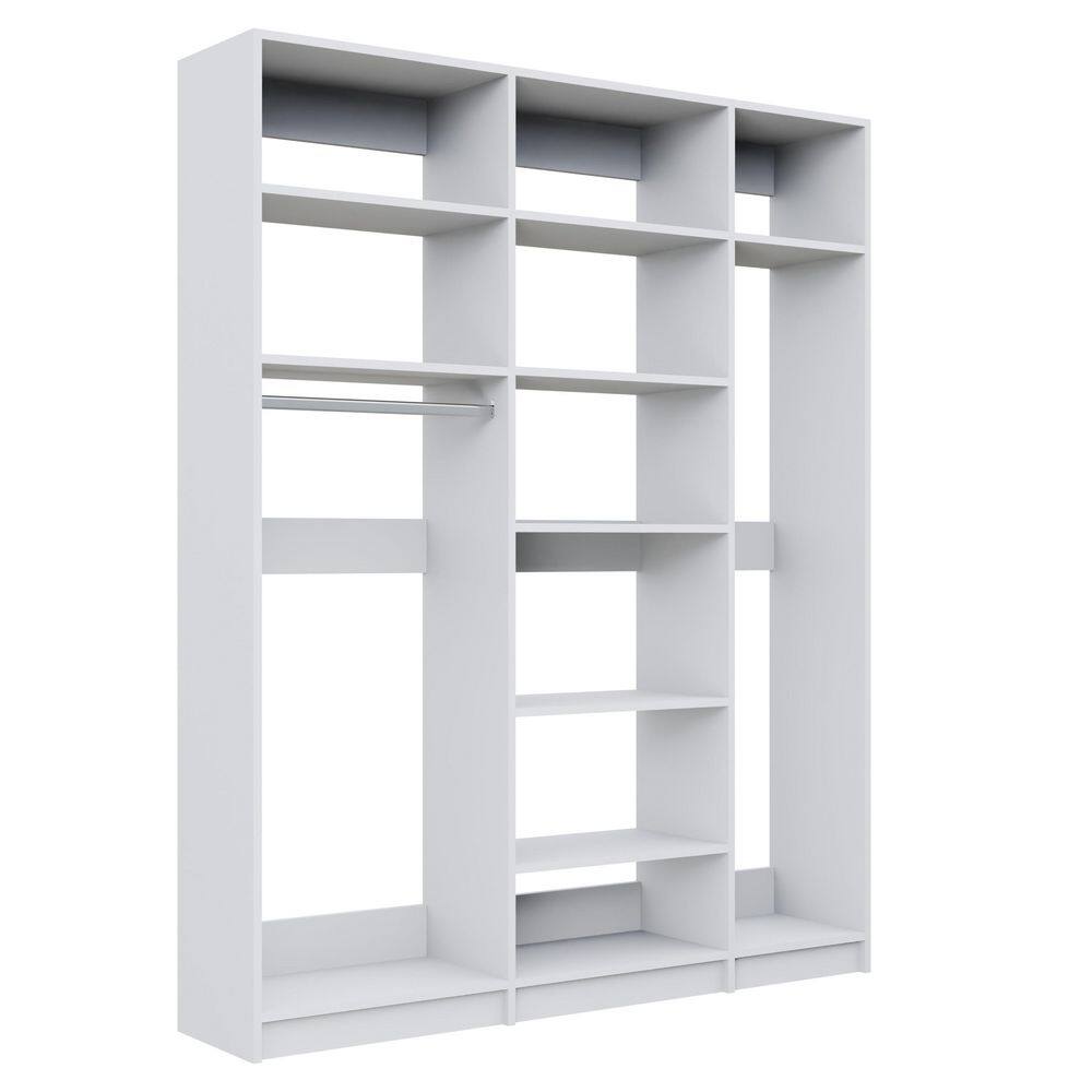 Alto Laundry Room 73.5 in. W White Medium Hang, Shelf Tower and Utility Tower 15-Shelf Wood Closet System price history on PriceWatchPro