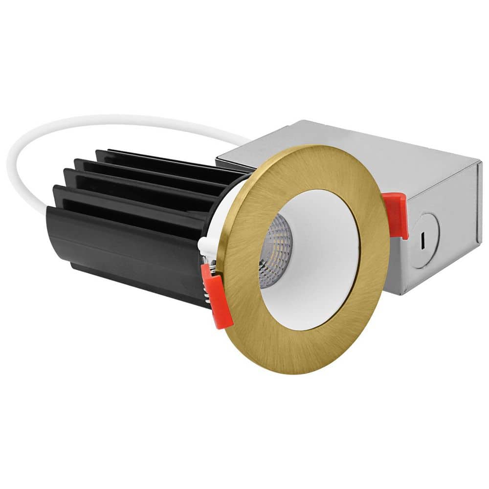 2 In. Integrated LED Recessed Canless Light with Brass Interchangeable Trim, 5CCT, 1000LM, 15W, CRI80, Dimmable price history on PriceWatchPro