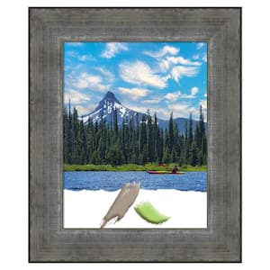 Forged Pewter Wood Picture Frame Opening Size 11 x 14 in.