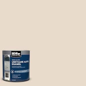 1 qt. #N240-1 Cascade Beige Semi-Gloss Enamel Urethane Alkyd Interior/Exterior Paint