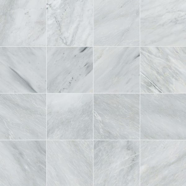 MSI Take Home Tile Sample - Carrara White 6 in. x 6 in. Honed Floor and Wall Marble Tile