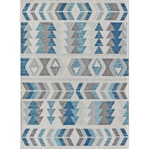 Miko Mixed Berry Blue 8 ft. x 10 ft. Area Rug