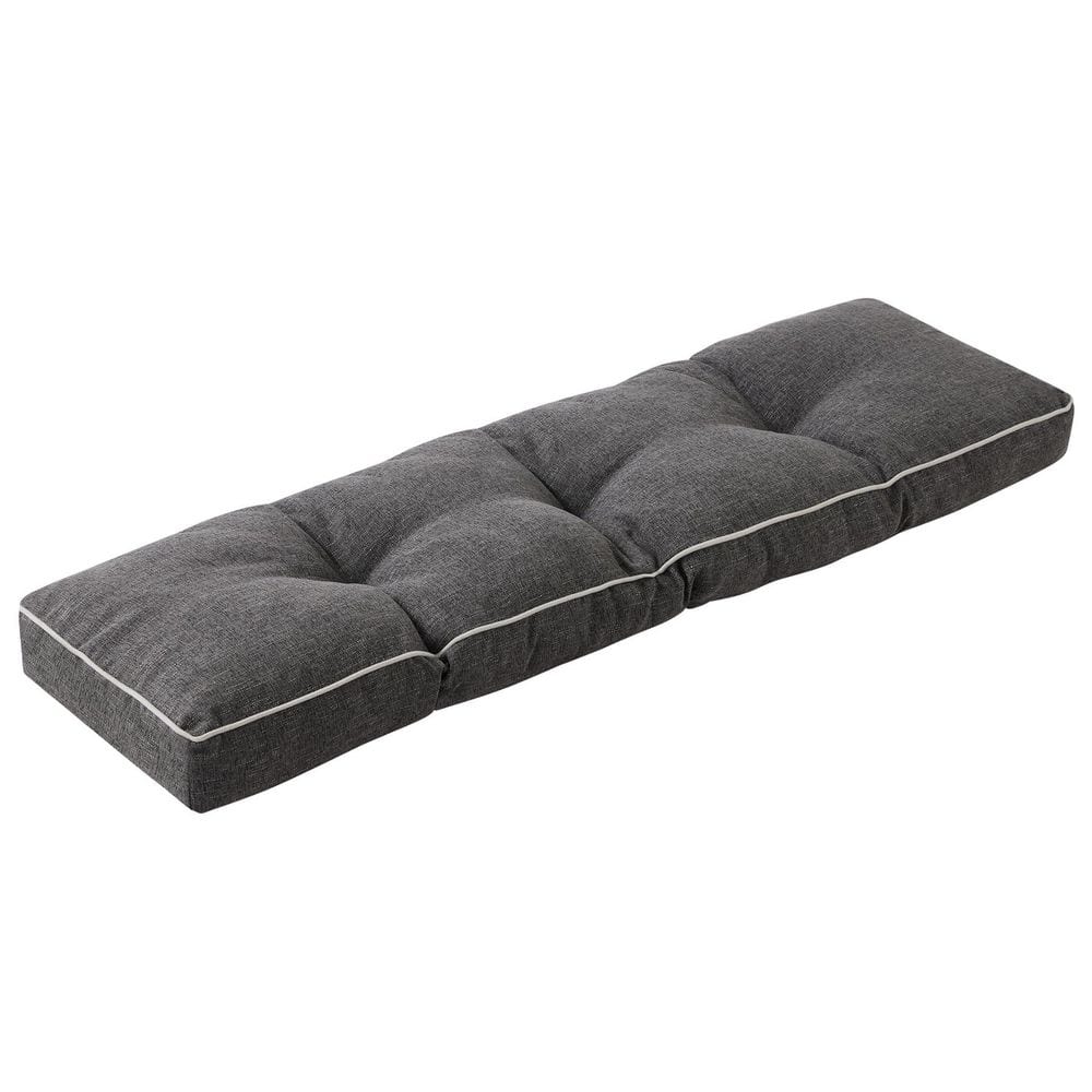 Dark Grey Outdoor Bench Cushion 42 x 16 Inch Patio Seat Pad with Durable Ties Non-Slip Bottom Tufted Support price history on PriceWatchPro