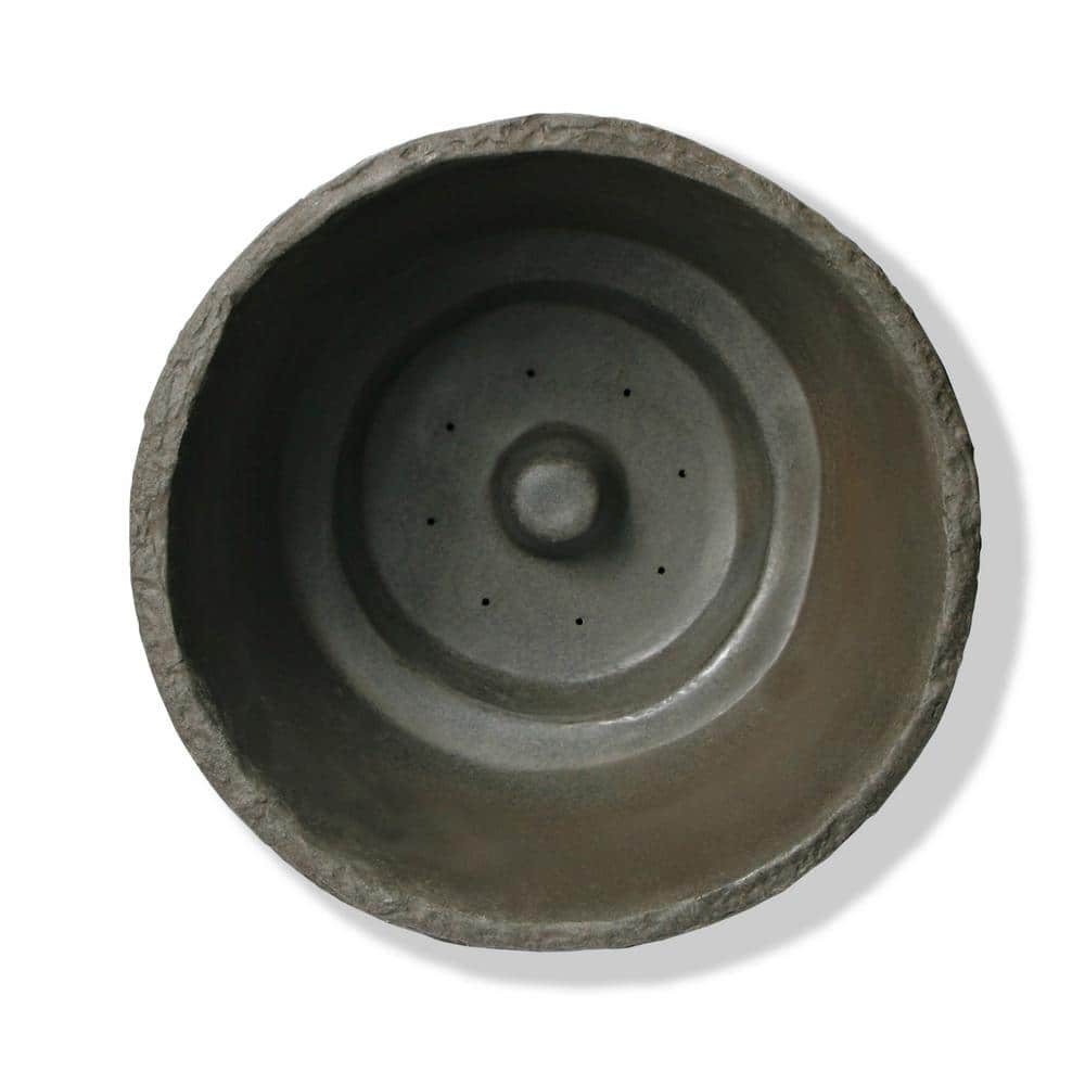 Athena 20.5" Charcoal Self-Watering Plastic Planter