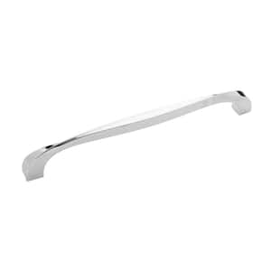 Twist 8-13/16 in. (224 mm) Polished Nickel Cabinet Door and Drawer Pull