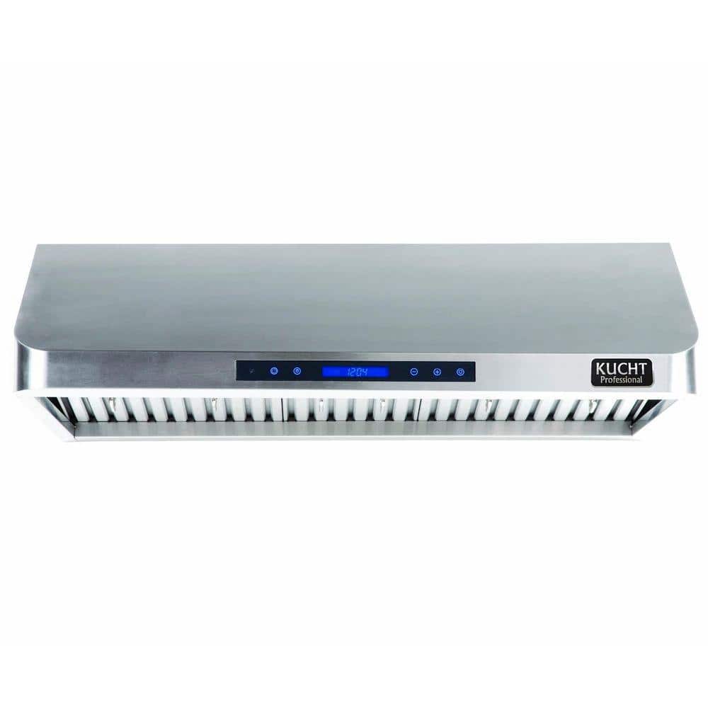 Kucht Professional 36 in. Under Cabinet Range Hood with Light in Stainless Steel, Silver