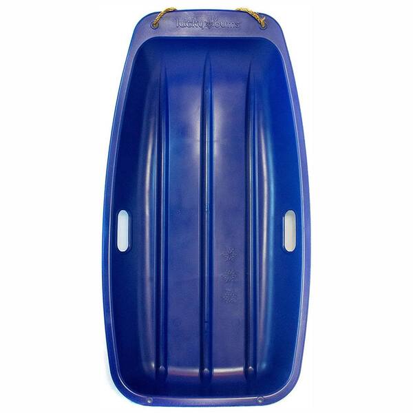 Kids 35 in. 1 Person Plastic Snow Toboggan Sled with Pull Rope, Blue109.33BL The Home Depot