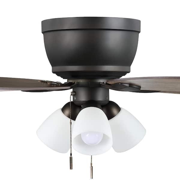 Hampton Bay Sidlow 52 In Indoor Led, Quick Install Ceiling Fan