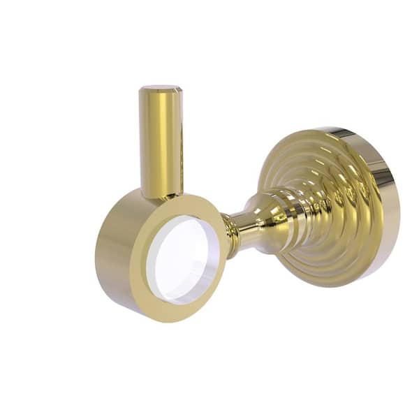 Allied Brass Pacific Grove J-Hook Robe/Towel Hook in Unlacquered Brass
