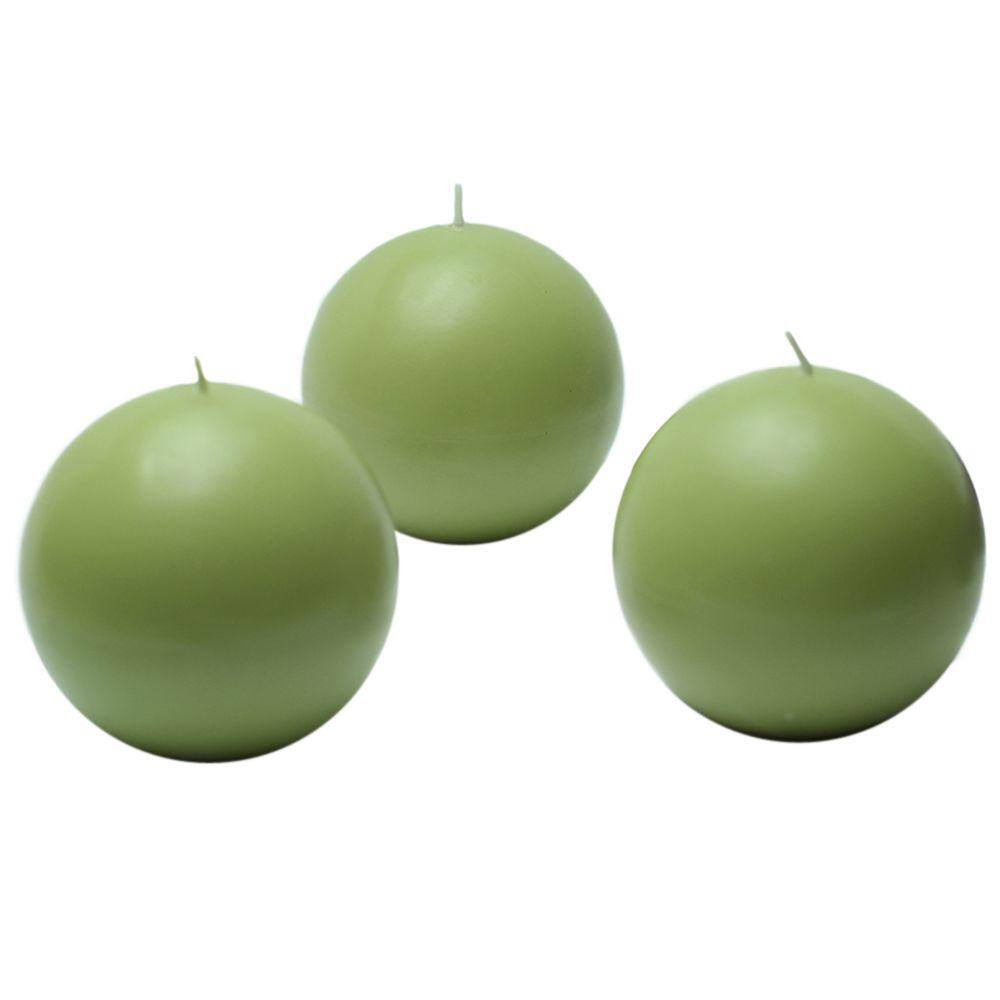 UPC 685024158526 product image for Zest Candle 3 in. Sage Green Ball Candles (6-Box) | upcitemdb.com