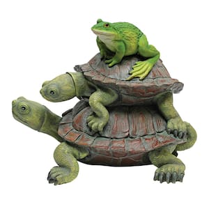 8.5 in. H in Good Company Frog and Turtles Garden Statue