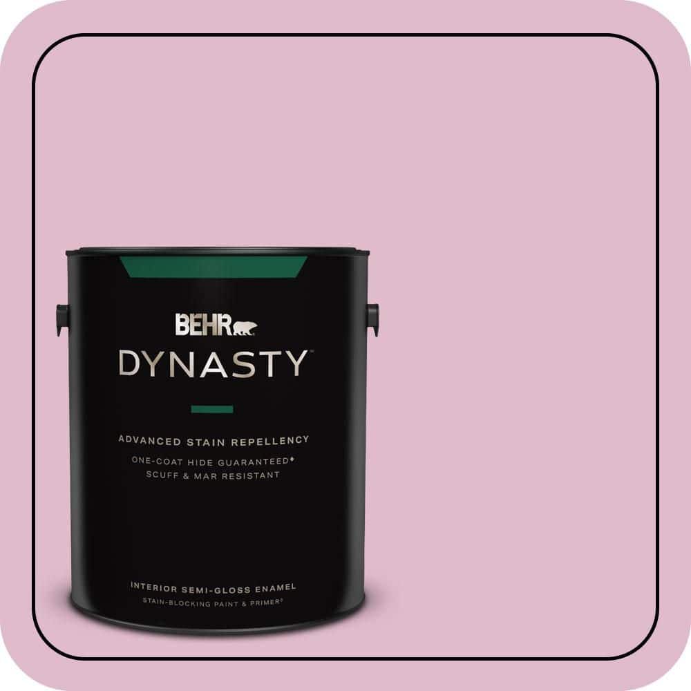 1 gal. #M130-3 Wild Geranium Semi-Gloss Enamel Interior Stain-Blocking Paint & Primer price history on PriceWatchPro