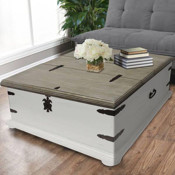 chest coffee table white