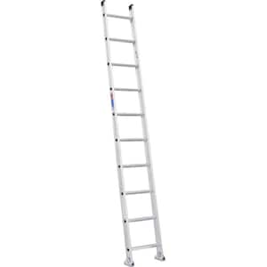 10 ft. Aluminum D-Rung Straight Ladder with 300 lb. Load Capacity Type IA Duty Rating