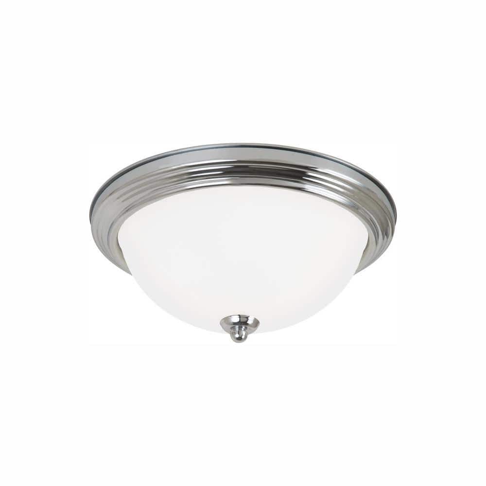 Ceiling Flush Mount 1-Light Chrome Flush Mount with LED Bulb price history on PriceWatchPro