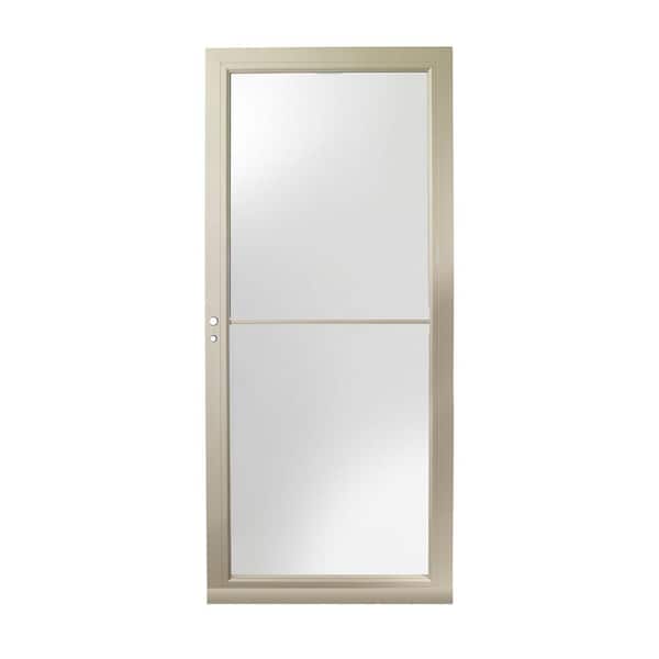Andersen 3000 Series 36 in. x 80 in. Sandtone Left-Hand/Outswing Full View Retractable Aluminum Storm Door
