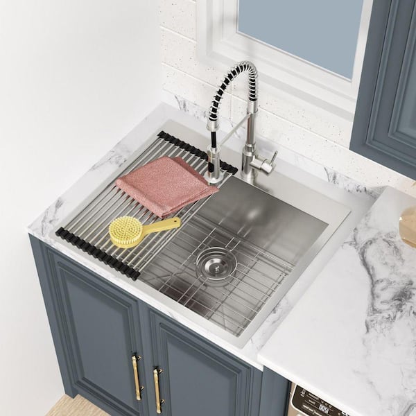 LORDEAR 25 in. D x 22 in. W x 12 in. H Drop-In Laundry/Utility