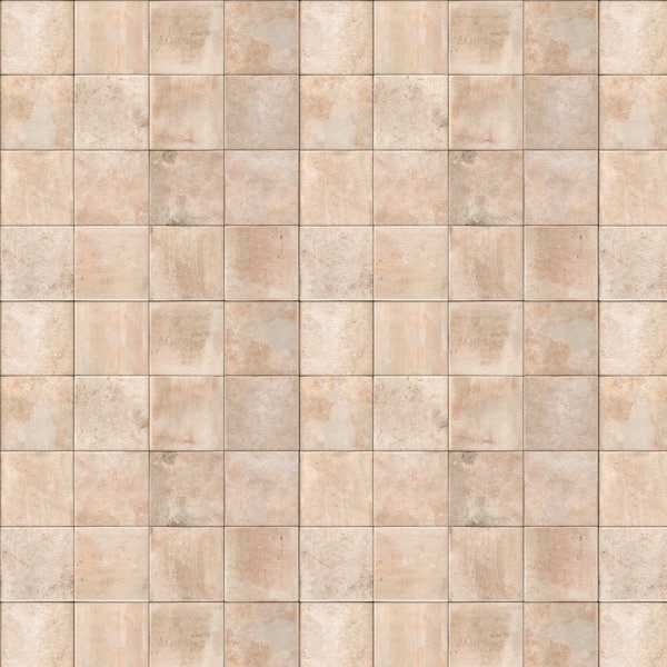 Plaza Sand Cream 6 in. x 6 in. Matte Porcelain Stone Look Wall and Floor Tile (5.38 sq. ft. /Case)