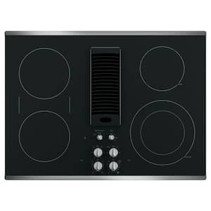 Profile 30 in. 4 Burner Element Downdraft Electric Cooktop in Stainless Steel