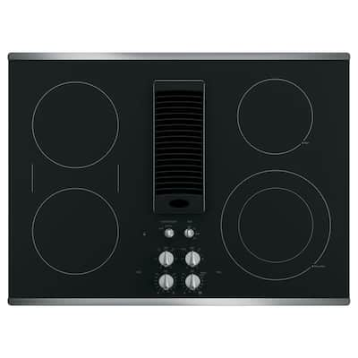 36 electric store cooktop with downdraft