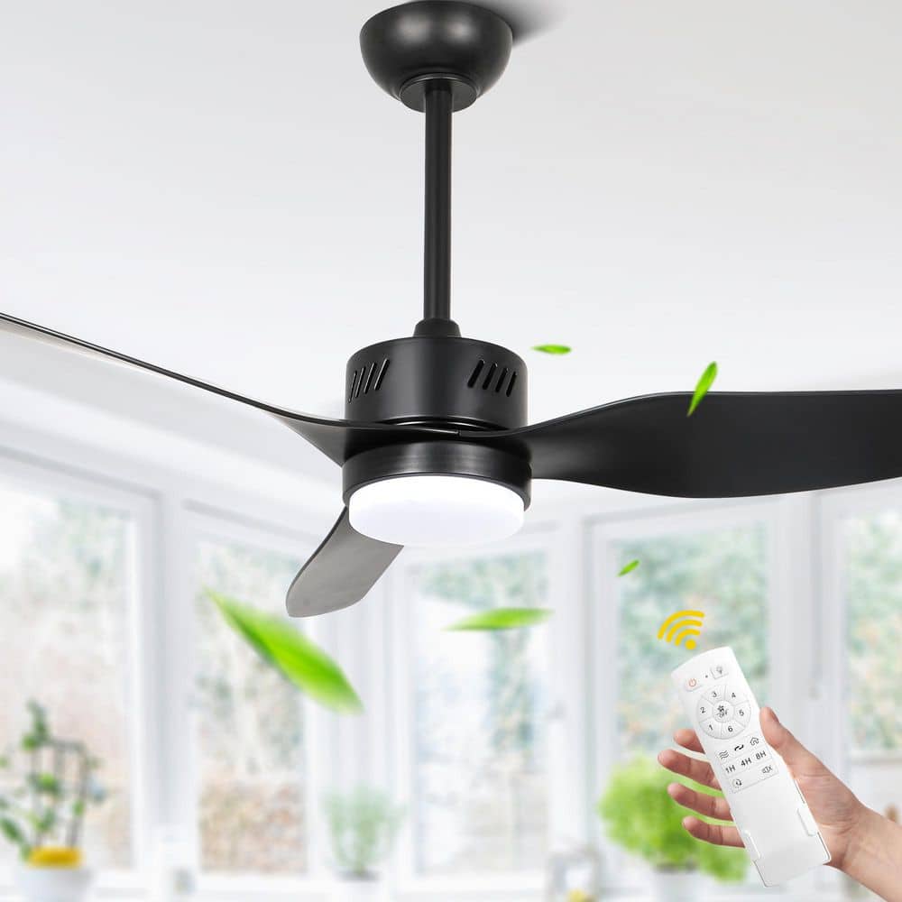 Olyvea 46 in. Black Reversible Dimmable Caged Ceiling Fan with LED Light and Remote price history on PriceWatchPro