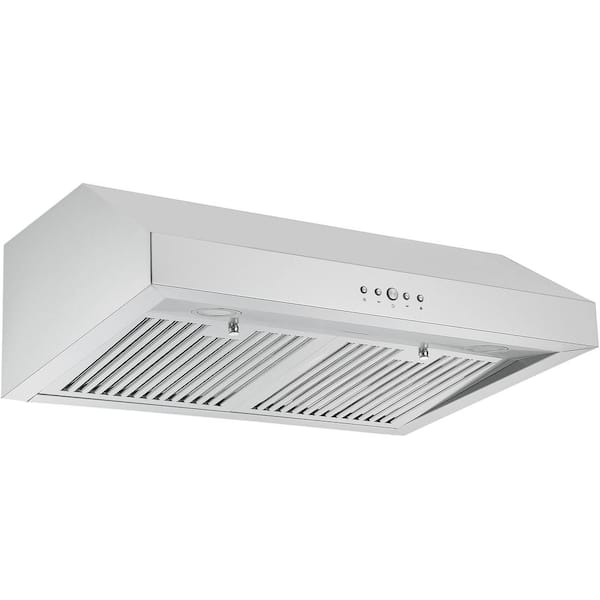 Ancona 30 in. 440 CFM Ducted Under Cabinet Range Hood with LED Lights in Stainless Steel