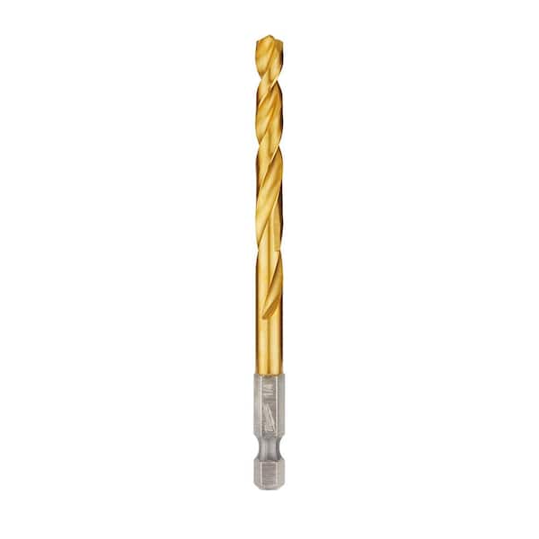 Milwaukee SHOCKWAVE 1/4 in. Titanium Twist Drill Bit (5-Pack) 48