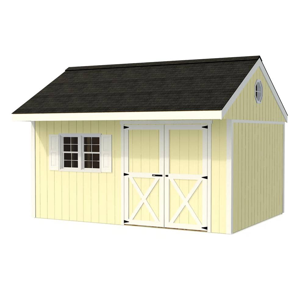 Best Barns Overhang Oasis 10 ft. x 10 ft. Wood Shed Kit with