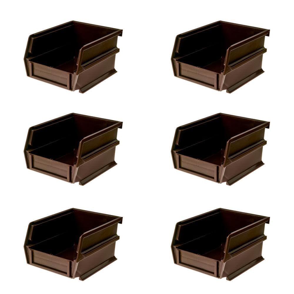 LocBin 5-3/8 in. L x 4-1/8 in. W x 3 in. H Brown Tool Storage Bin, (6-Pack) price history on PriceWatchPro