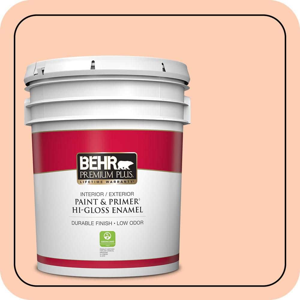 5 gal. #230A-3 Apricot Lily Hi-Gloss Enamel Interior/Exterior Paint & Primer price history on PriceWatchPro